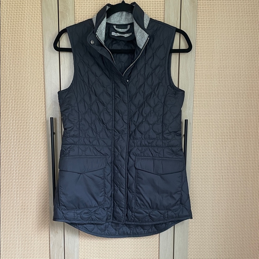 Peter Millar Black Quilted Vest